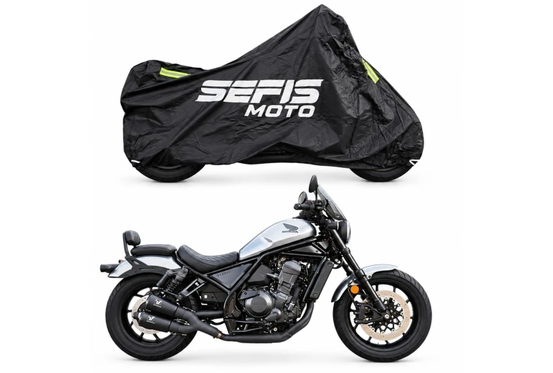 SEFIS Outdoor Premium motorcycle cover XL for Honda CMX 500/1100 Rebel for a motorcycle SEFIS Outdoor Premium motorcycle cover XL for Honda CMX 500/1100 Rebel for a motorcycle