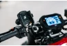 SEFIS RW + phone holder with anti-shock adapter - into the steering neck for a motorcycle