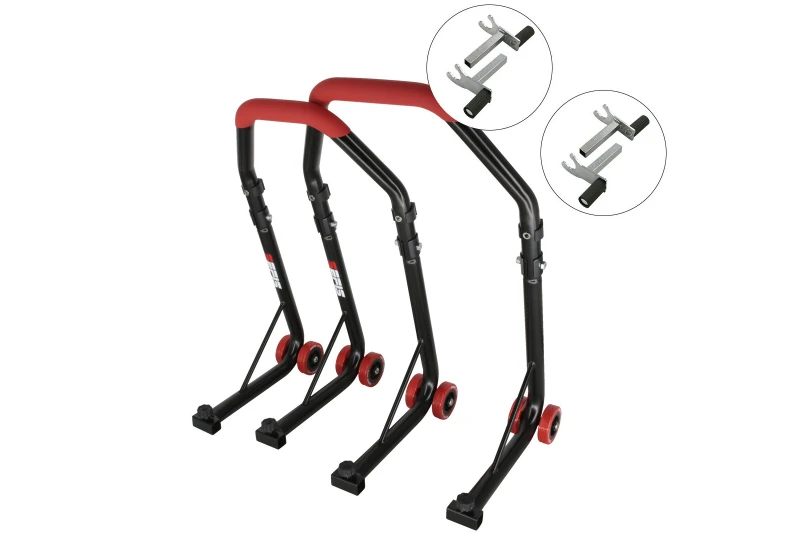 SEFIS D18 front and rear motorcycle stand set - red - 2in1 / 2in1