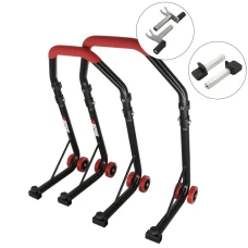 SEFIS D18 front and rear motorcycle stand set - red - 2in1 / paddles SEFIS D18 front and rear motorcycle stand set - red - 2in1 / paddles