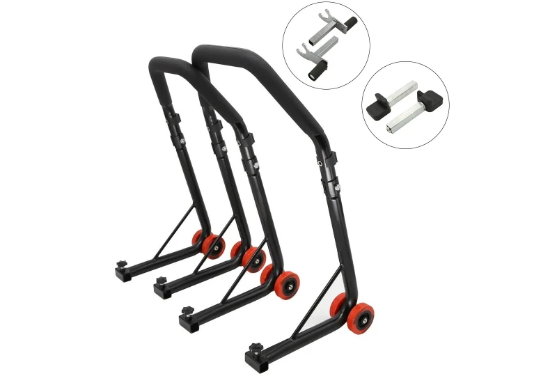 SEFIS D18 front and rear motorcycle stand set - 2in1 / paddles