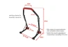 SEFIS D18 universal front motorcycle stand - red - fork