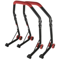 SEFIS D18 front and rear motorcycle stand set for 125cc-450cc - red