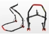 SEFIS D18 front head lift paddock stand - red for a motorcycle