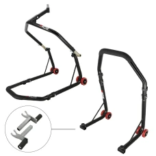 SEFIS D18 front head lift paddock stand and rear paddock stand set - 2in1 - black SEFIS D18 front head lift paddock stand and rear paddock stand set - 2in1 - black