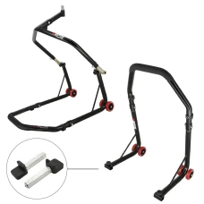 SEFIS D18 front head lift paddock stand and rear paddock stand set - paddles - black SEFIS D18 front head lift paddock stand and rear paddock stand set - paddles - black