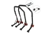 SEFIS D18 front and rear motorcycle stand set - black - single / paddles