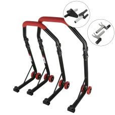 SEFIS D18 front and rear motorcycle stand set - red - forks / 2in1 SEFIS D18 front and rear motorcycle stand set - red - forks / 2in1