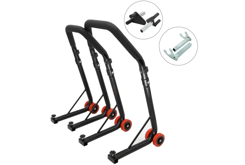 SEFIS D18 front and rear motorcycle stand set - forks / hook