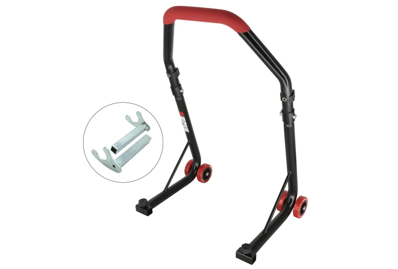 SEFIS D18 universal rear motorcycle stand - red - hook