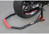 SEFIS D18 universal rear motorcycle stand - red - hook