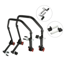 SEFIS D20 foldable motorcycle stand front and rear set - 2in1 / hook