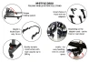 SEFIS D20U foldable movable universal rear paddock stand for a motorcycle