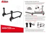 SEFIS D20U foldable movable universal rear paddock stand for a motorcycle