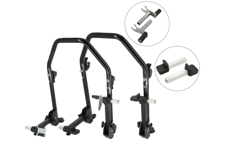 SEFIS D20U foldable mobile motorcycle stand front and rear set 2in1 / standard for a motorcycle