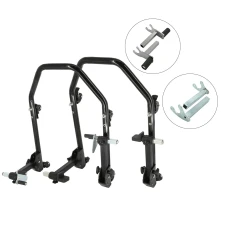 SEFIS D20U foldable mobile motorcycle stand front and rear set 2in1 / Hook