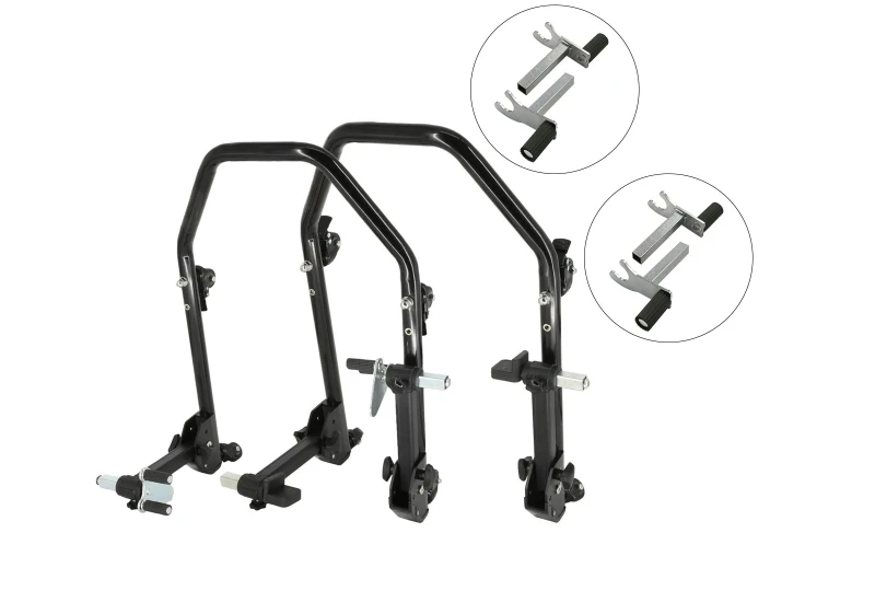 SEFIS D20U foldable mobile motorcycle stand front and rear set 2in1 / 2in1 for a motorcycle