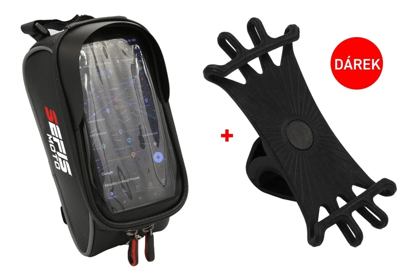 SEFIS D2 waterproof phone holder for bicycles with bag + free Flex bicycle phone holder 