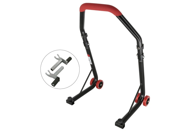 SEFIS D18 universal front motorcycle stand - red - 2in1