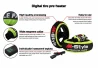 SEFIS Digital control unit and wiring for tire warmers - temperature up to 120° for a motorcycle