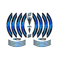 SEFIS PREMIUM ST 1 two-part stickers for wheels - blue