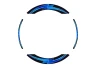 SEFIS PREMIUM ST 1 two-part stickers for wheels - blue for a motorcycle