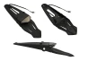 SEFIS enduro license plate holder with backlight for a motorcycle