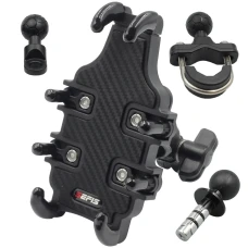 SEFIS Grab durable ABS mobile phone holder with anti-shock adapter - into the steering neck