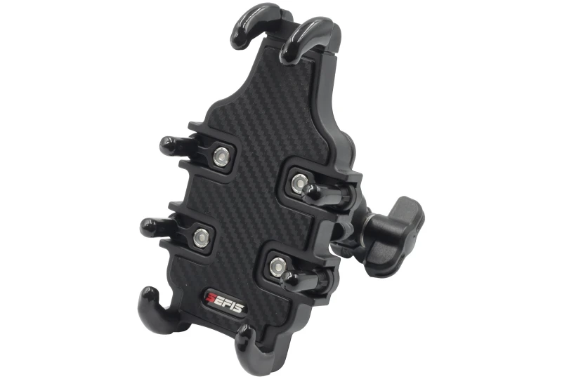 SEFIS Grab durable ABS mobile phone holder with anti-shock adapter for bikes or scooters for a motorcycle