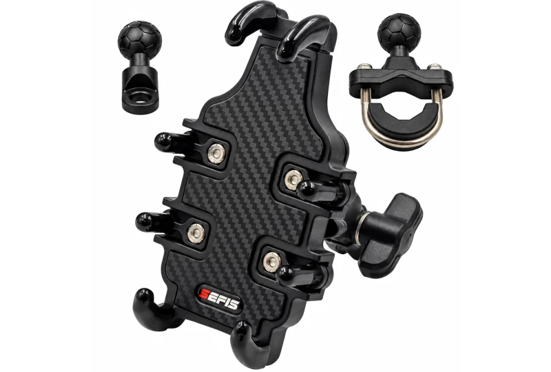 SEFIS Grab durable ABS mobile phone holder with anti-shock adapter for a motorcycle