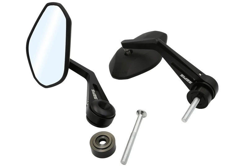 SEFIS Grave Cafe Racer mirrors for Indian