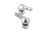 SEFIS aluminum 8,3mm curved valves - silver for a motorcycle