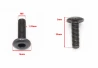 SEFIS Allen screw M8 x 20mm x 1.25mm - flat head for a motorcycle