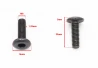 SEFIS Allen screw M8 x 25mm x 1.25mm - flat head for a motorcycle