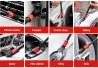 SEFIS soft detailing brushes for interior and exterior 5pcs for the car