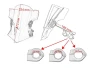 SEFIS K4 universal windscreen smoke for a motorcycle