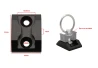 SEFIS AirLine rectangular eye anchor attachment - female 4pcs for a motorcycle