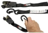 SEFIS C21 motorcycle wheel chock + SEFIS ratchet straps with hooks 25mm x 5m 2pcs for a motorcycle