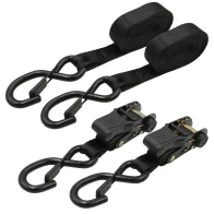 SEFIS ratchet straps with hooks 25mm x 5m 2pcs TÜV/GS