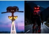 SEFIS Eye light with LED programmable display for motorcycle helmets and cycling for a motorcycle