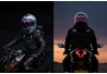 SEFIS Eye light with LED programmable display for motorcycle helmets and cycling for a motorcycle