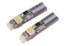 LED bulb T5 3528 3SMD for dashboard backlight - white with a hint of blue 2pc for the car