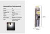 LED bulb T5 3528 3SMD for dashboard backlight - white with a hint of blue 2pc for the car