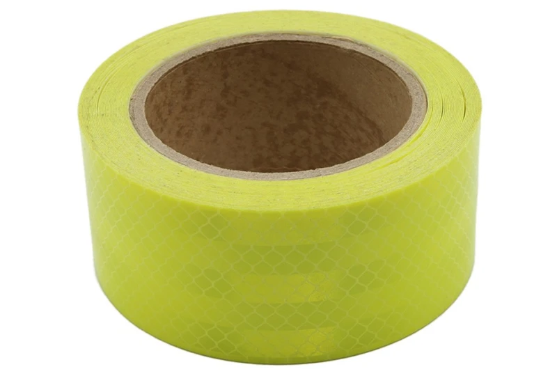 Reflective adhesive tape - yellow 50mm x 10m