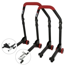 SEFIS M20 foldable universal motorcycle stand front and rear set - forks / 2in1 SEFIS M20 foldable universal motorcycle stand front and rear set - forks / 2in1