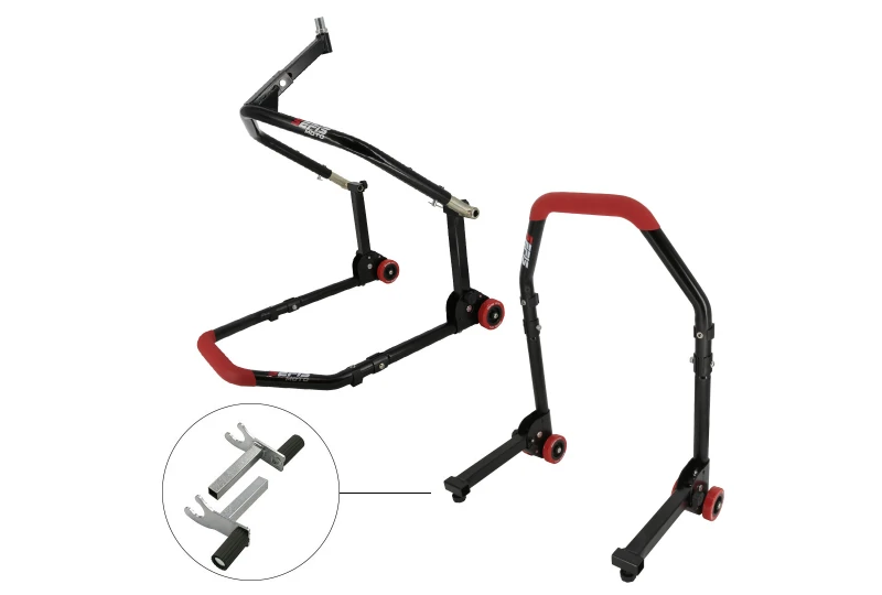 SEFIS M20 folding front head lift paddock stand and rear paddock stand set - 2in1