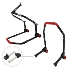SEFIS M20 folding front head lift paddock stand and rear paddock stand set - paddles SEFIS M20 folding front head lift paddock stand and rear paddock stand set - paddles