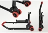 SEFIS M20 folding front head lift paddock stand and rear paddock stand set - hooks