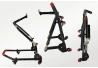 SEFIS M20U folding mobile front head lift paddock stand and rear paddock stand set