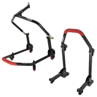 SEFIS M20U folding mobile front head lift paddock stand and rear paddock stand set